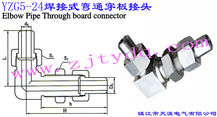 YZG5-24 ʽͨ^Elbow Pipe Through-board Connector