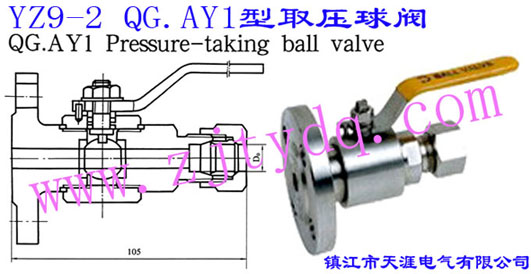 YZ9-2 QG.AY1ȡyYZ9-2 QG.AY1 Pressure-taking Ball Valve